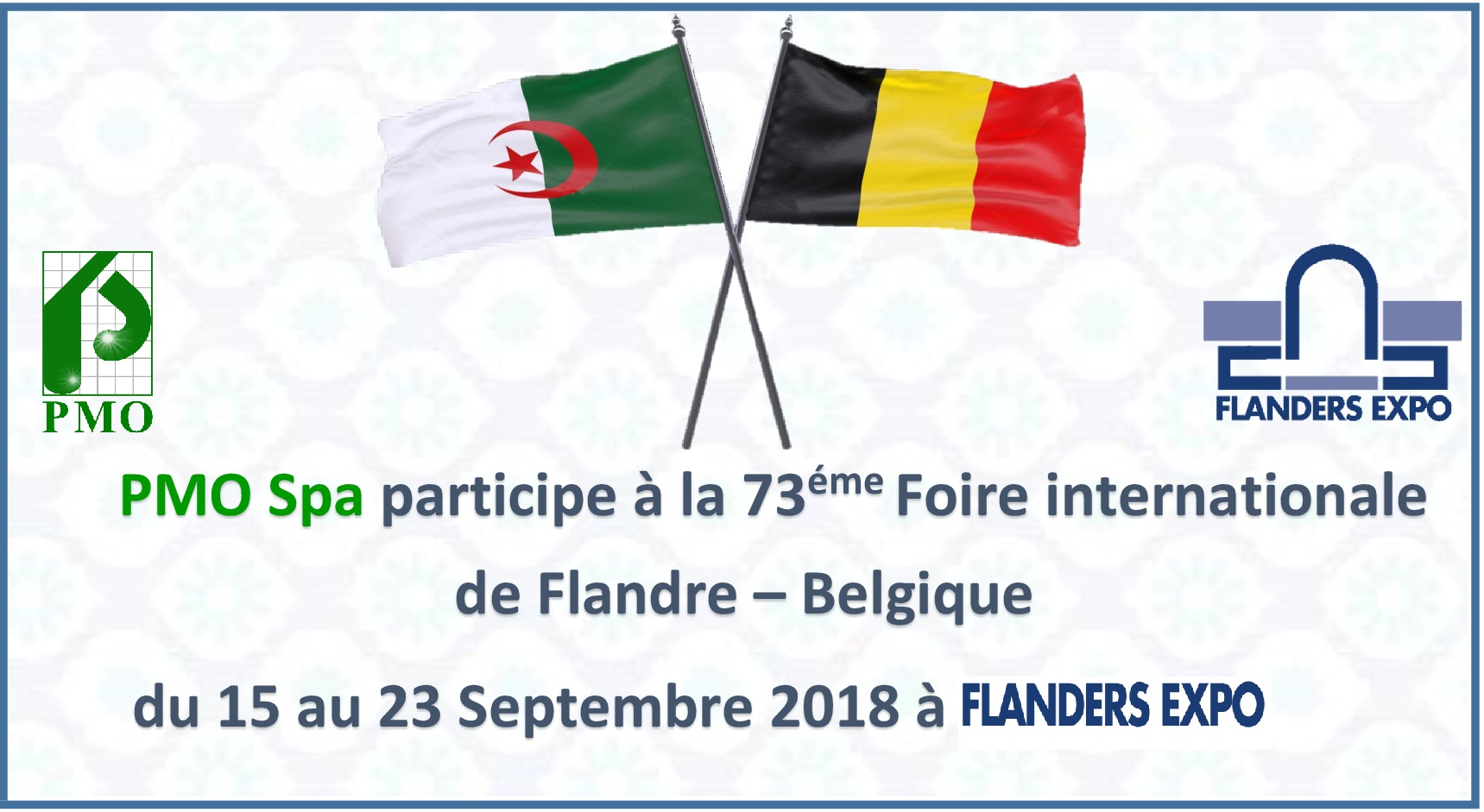 PMO 73éme Foire internationale de Flandre Belgique 